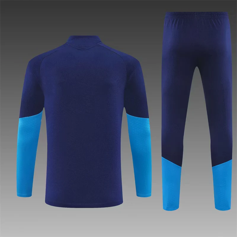 2026-27 Spain Royal Blue Half-Zip Training Jersey view 2