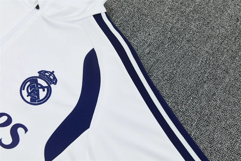 2026-27 Real Madrid White Half-Zip Training Jersey view 8