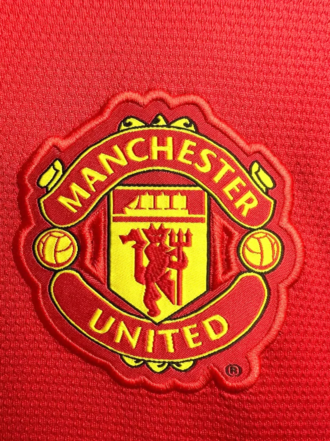 2013-14 Manchester United Home Long Sleeve Retro Shirt view 7
