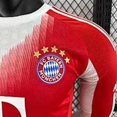 2025-26 Bayern Munich Home Long Sleeve Jersey - Player Edition view 5