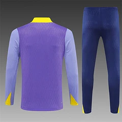 2025-26 Atletico Madrid Purple Half-Pull Training Jersey view 2