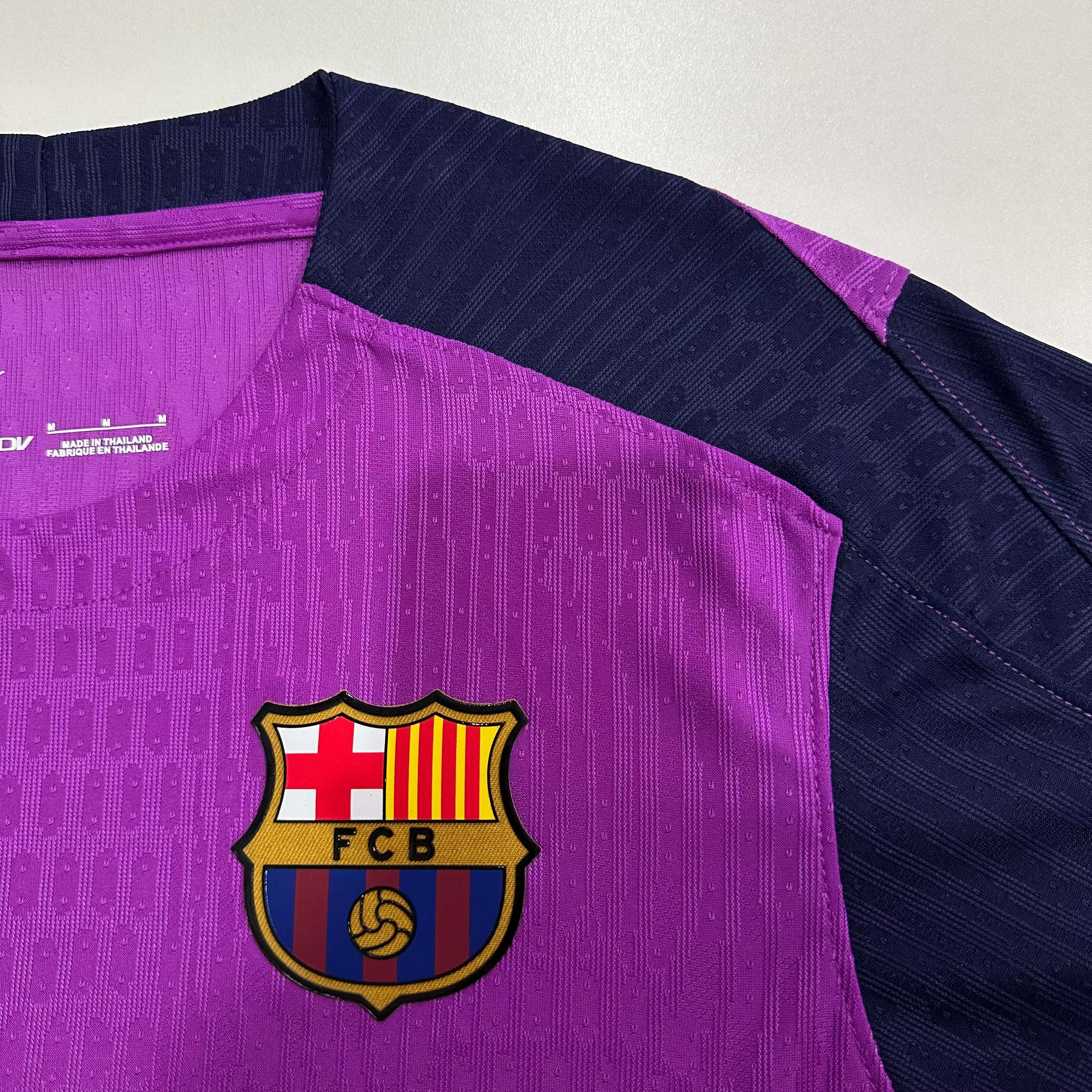 2025-26 Barcelona Purple Training Jersey - Player Version view 5