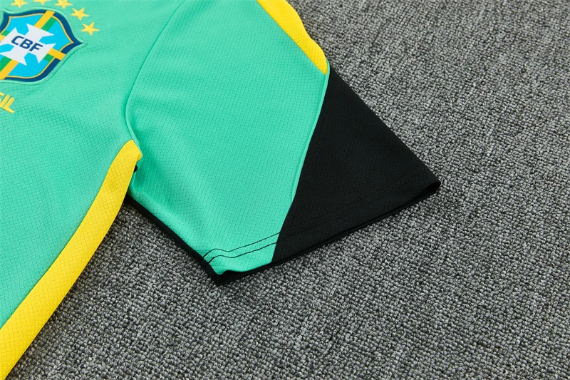 2026-27 Brazil Jordan Light Green Short-Sleeve Training Jersey view 7