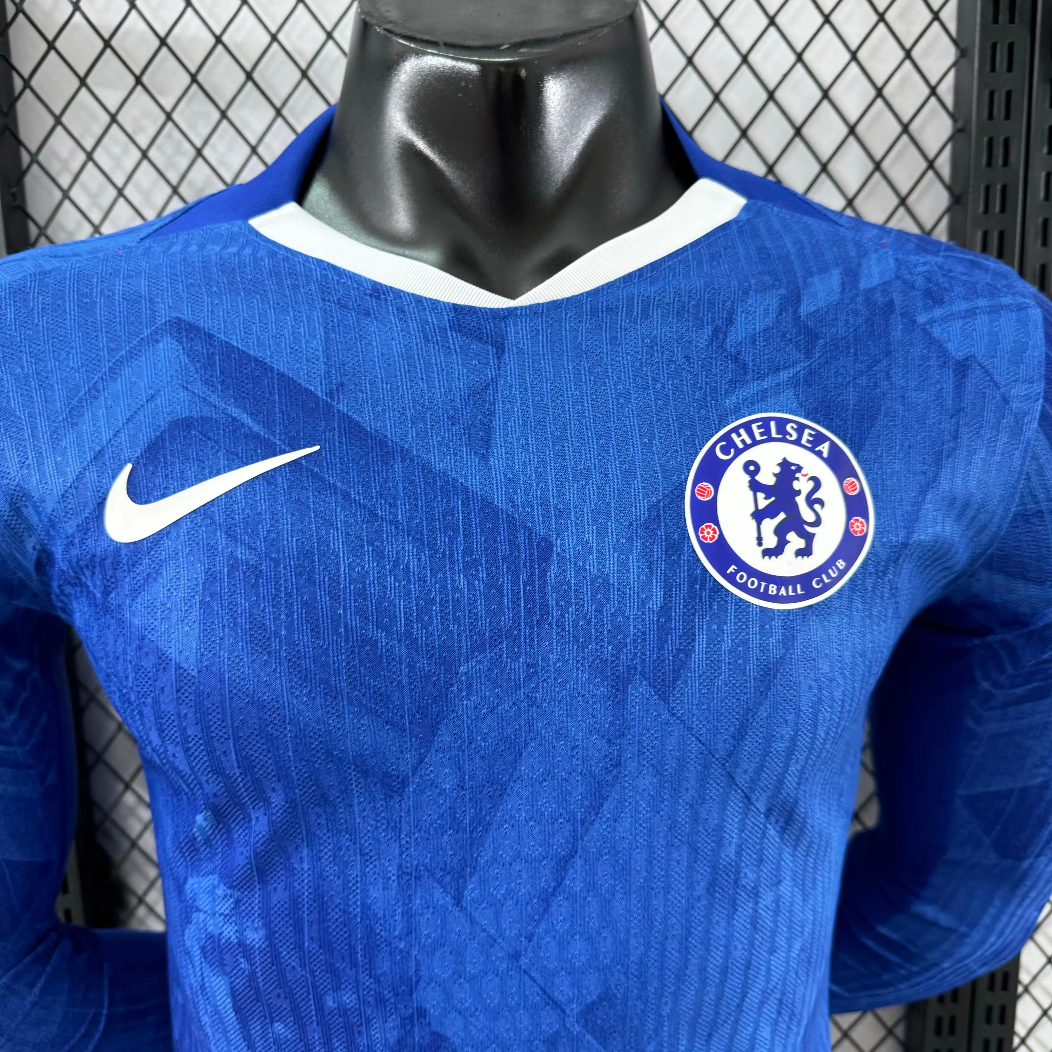 2025-26 Chelsea Home Long-Sleeve Jersey – Player Version view 3