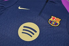2025-26 Barcelona Royal Blue Half-Pull Training Jersey view 11