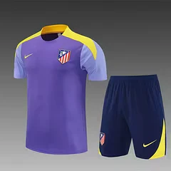 2025-26 Atletico Madrid Purple Short Sleeve Training Jersey view 4