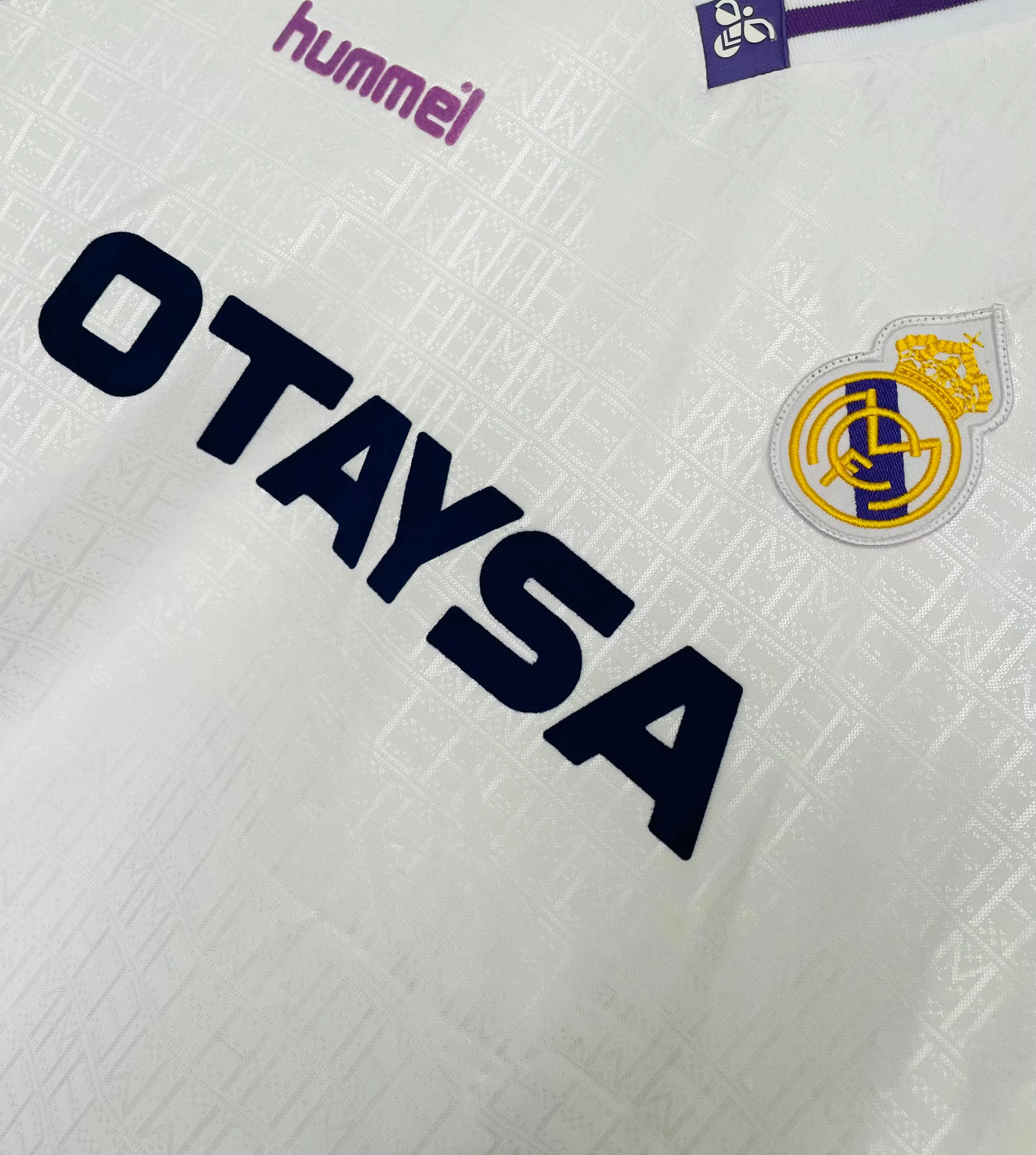 1990-92 Real Madrid Home Retro Jersey view 4