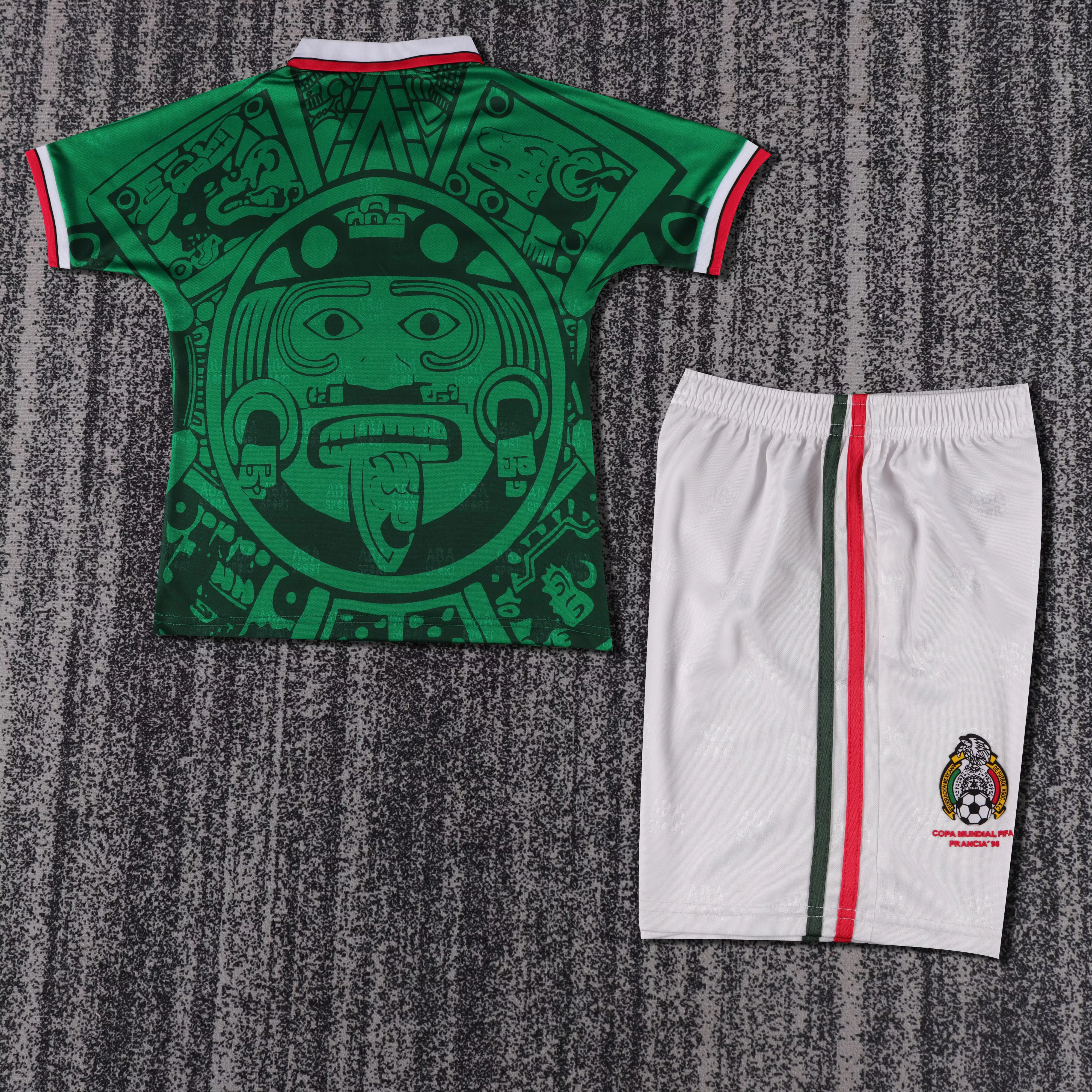 1998 Mexico Home Retro Shirt - Kids view 2