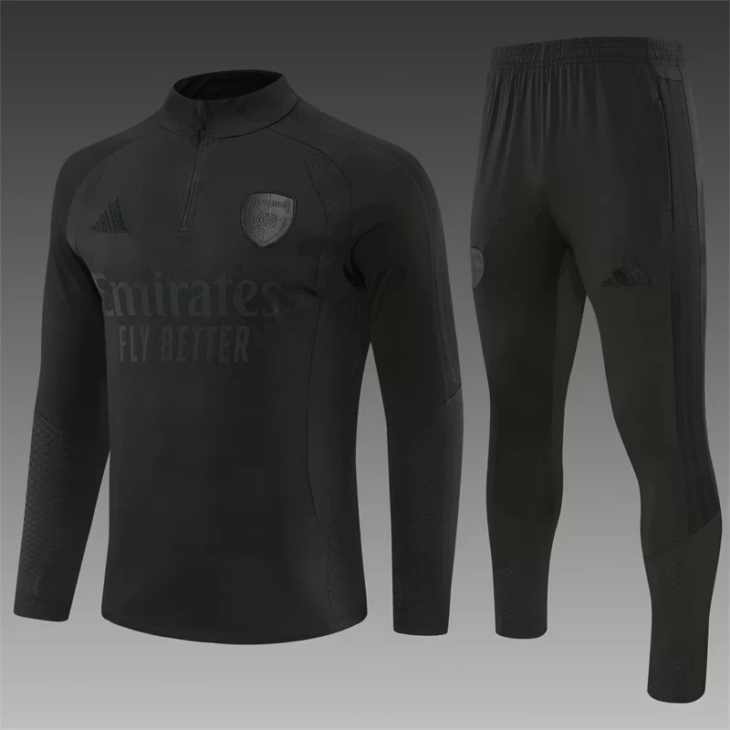 2026-27 Arsenal Black Half-Zip Training Jersey