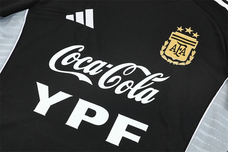 2025-26 Argentina Black Short-Sleeve Training Jersey view 8