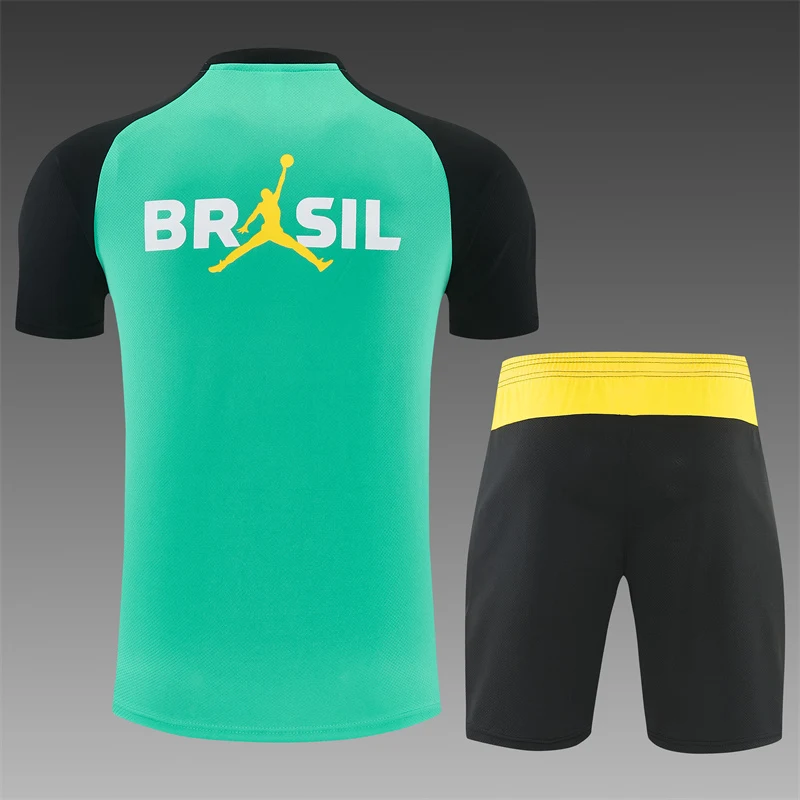 2026-27 Brazil Jordan Light Green Short-Sleeve Training Jersey view 2