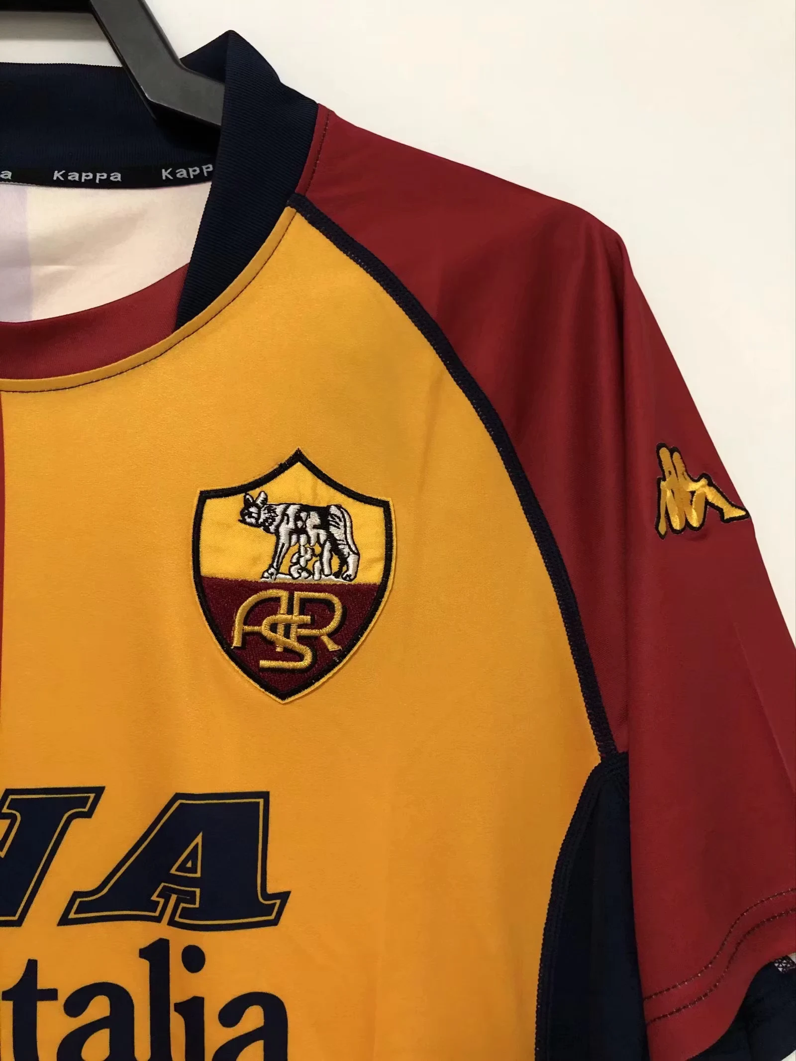 2000-01 Roma Home Retro Jersey view 10