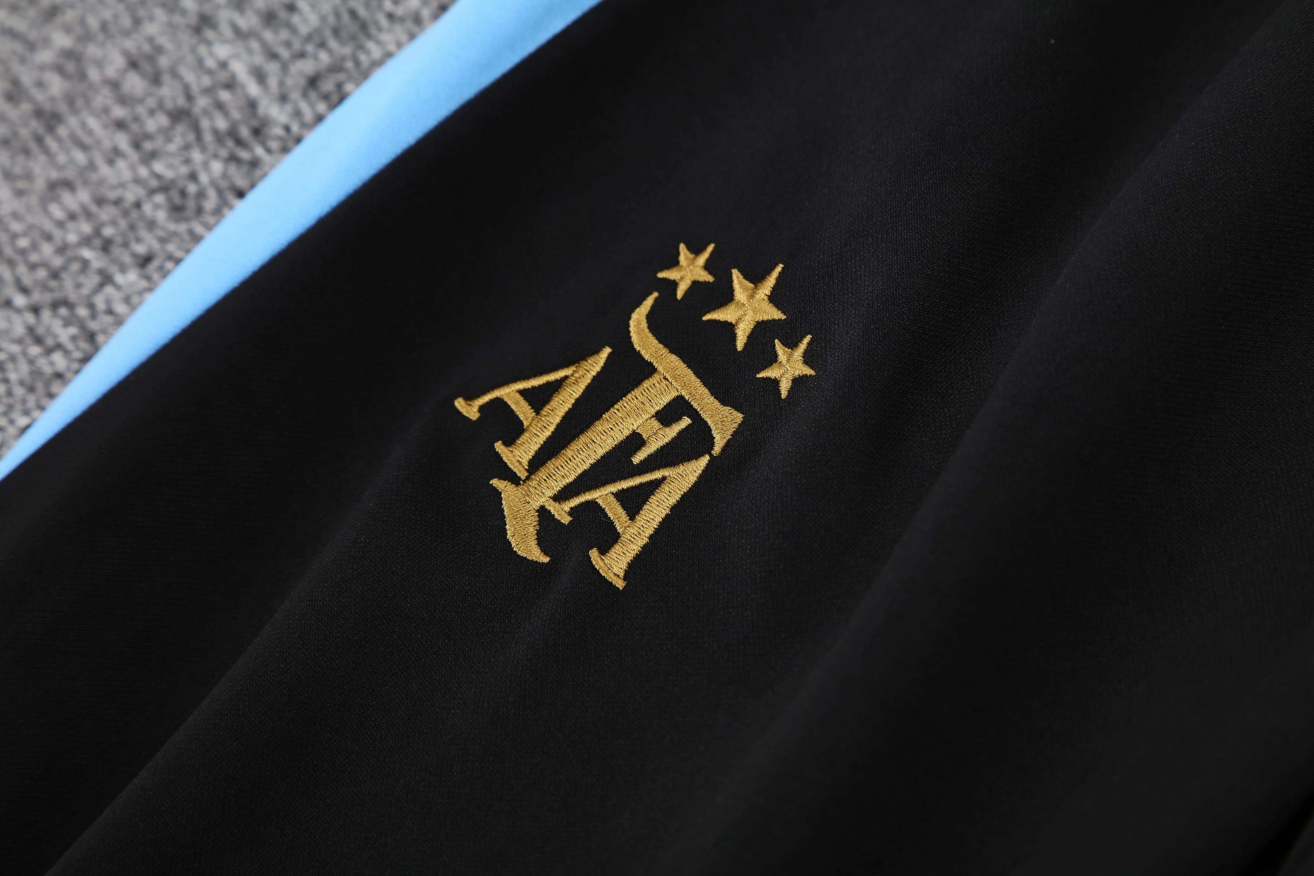 2025-26 Argentina Black Hooded Training Jersey view 4