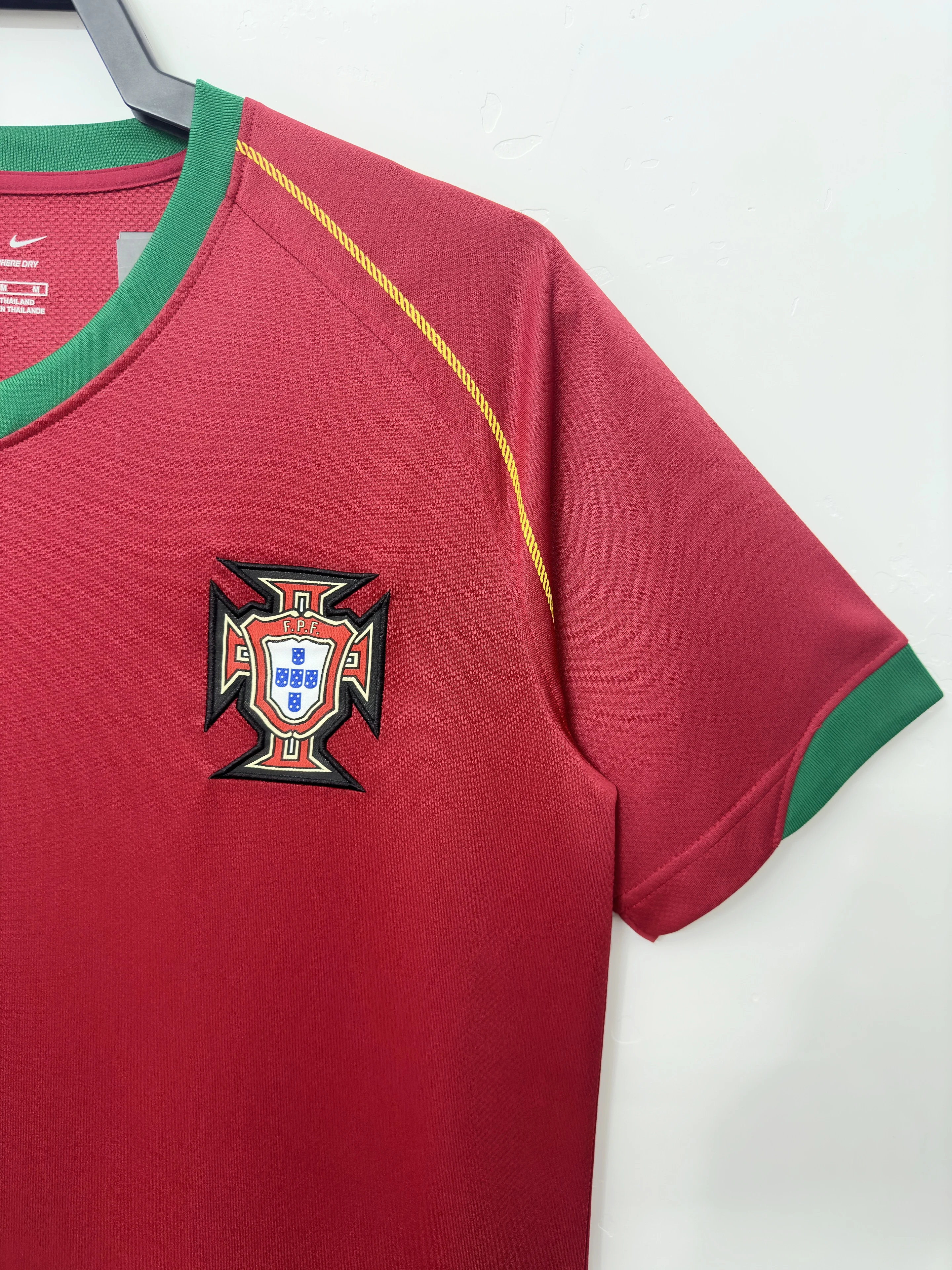 2006 Portugal Home Retro Jersey view 3