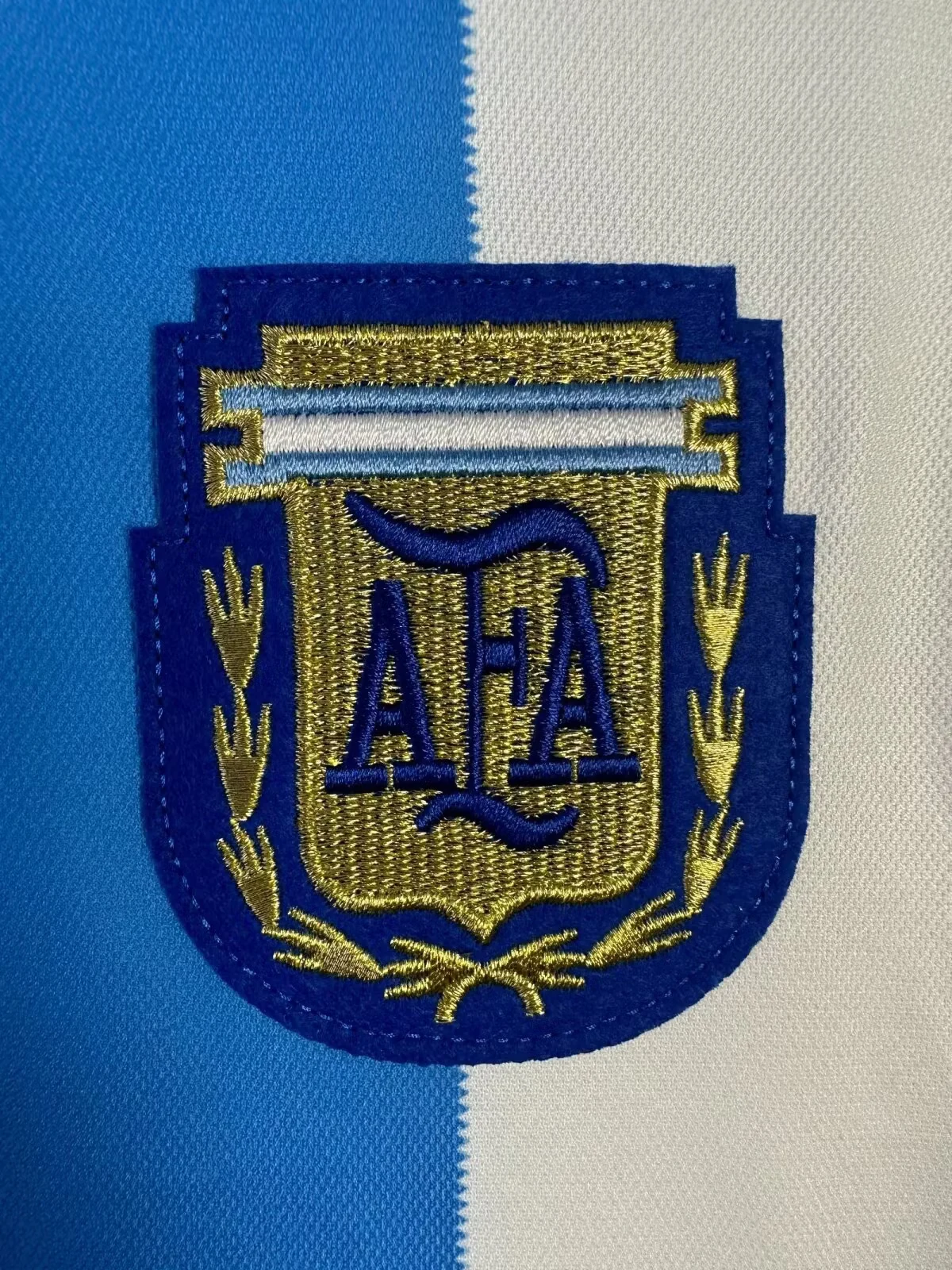 1986 Argentina Home Long Sleeve Retro Jersey view 3