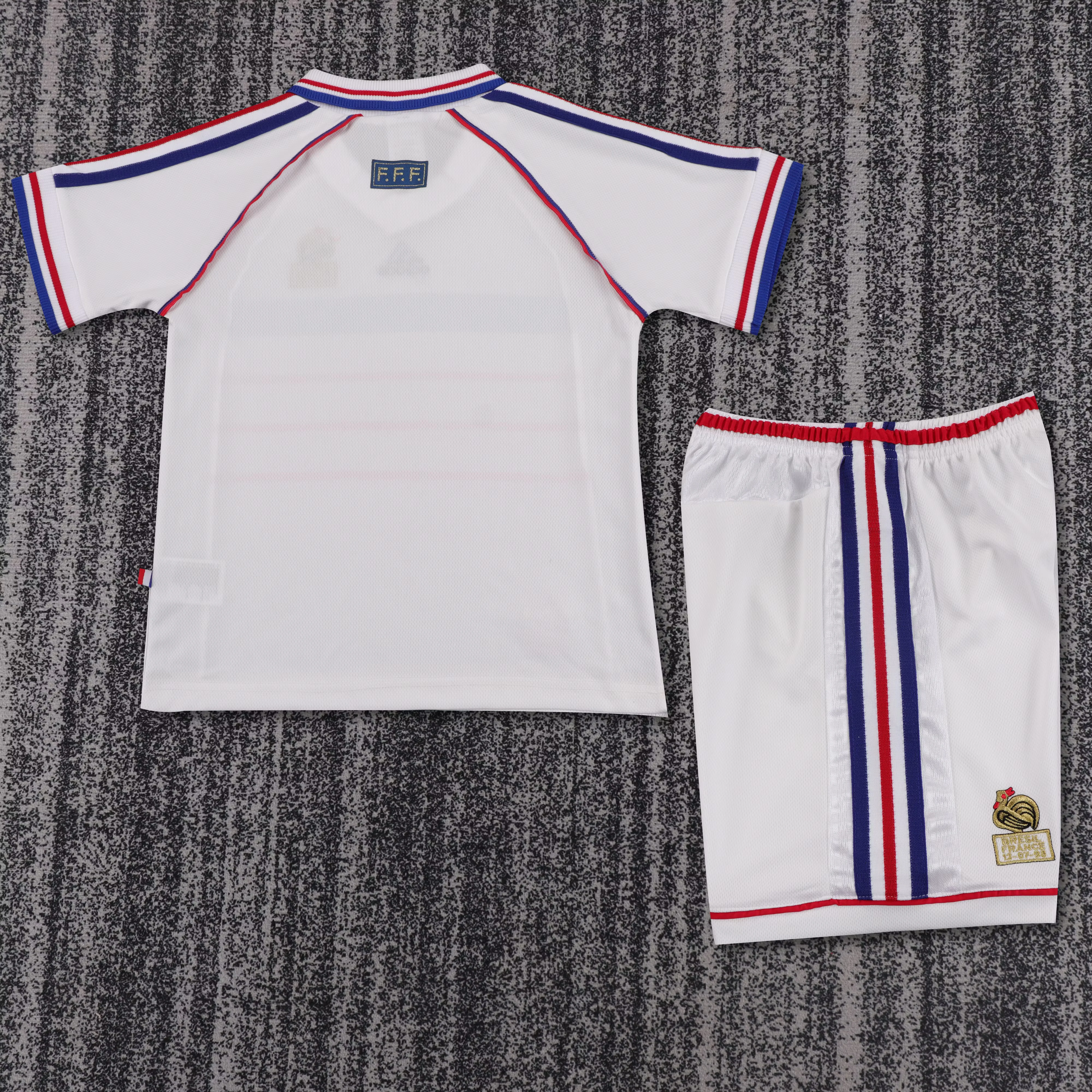 1998 France Away Retro Shirt - Kids Sizes view 2