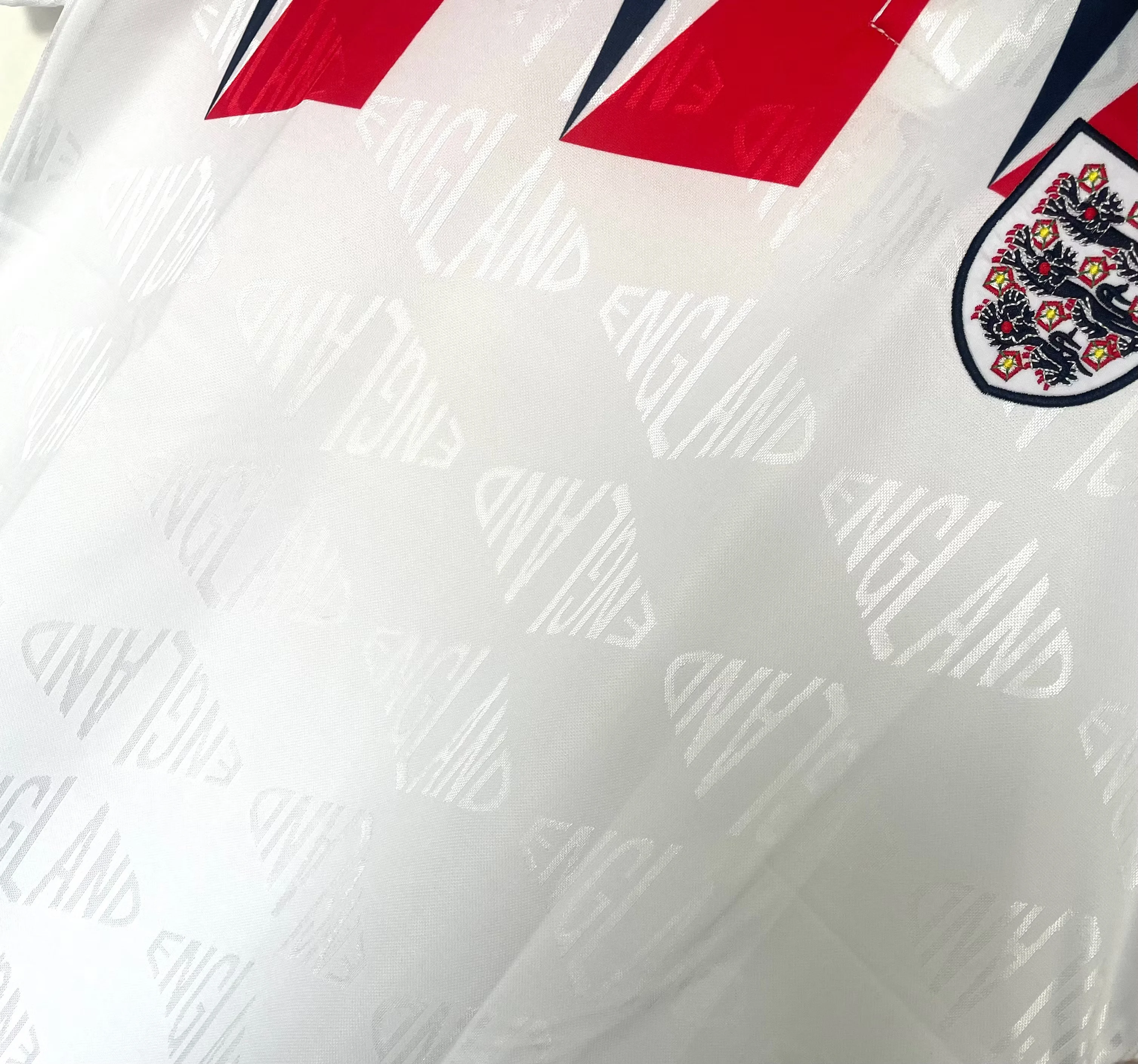 1992 England Home Retro Jersey view 4
