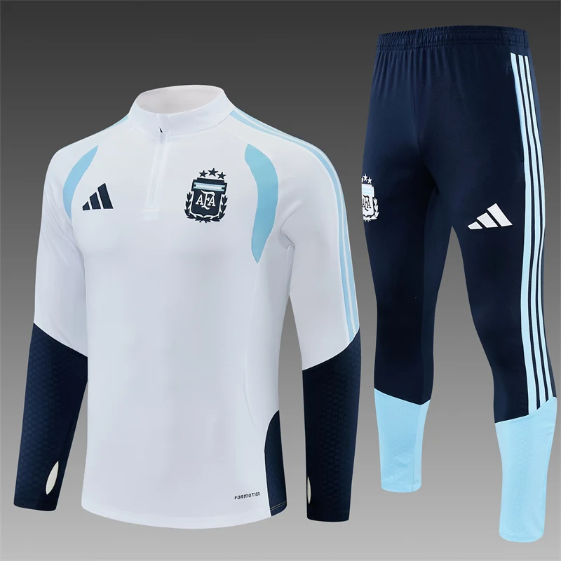 2026-27 Argentina White Half-Zip Training Jersey view 3