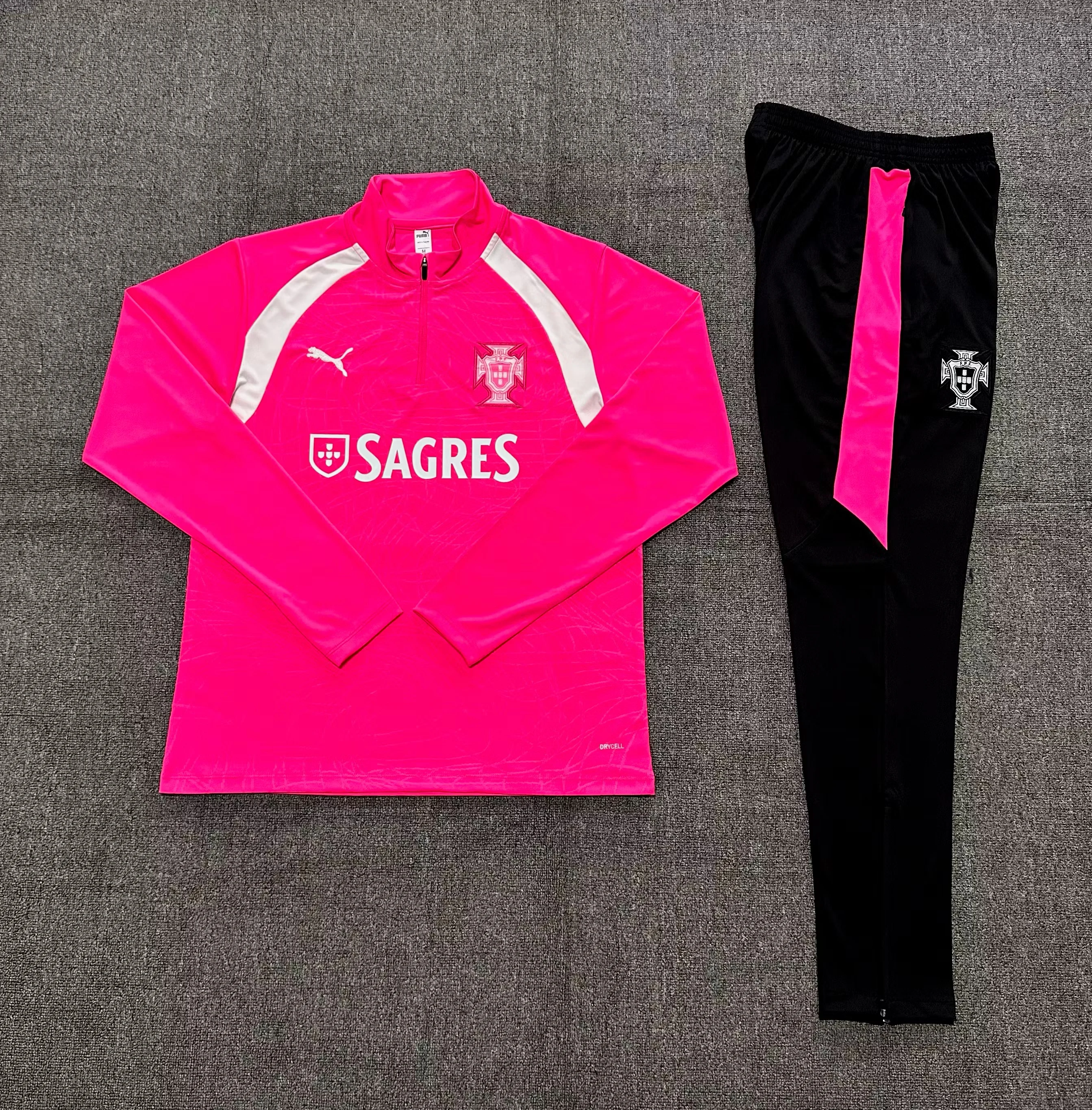 2026-27 Portugal Ink Pink Half-Zip Training Jersey