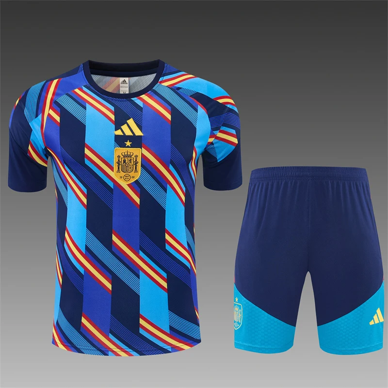 2026-27 Spain Royal Blue Short-Sleeve Training Jersey view 3