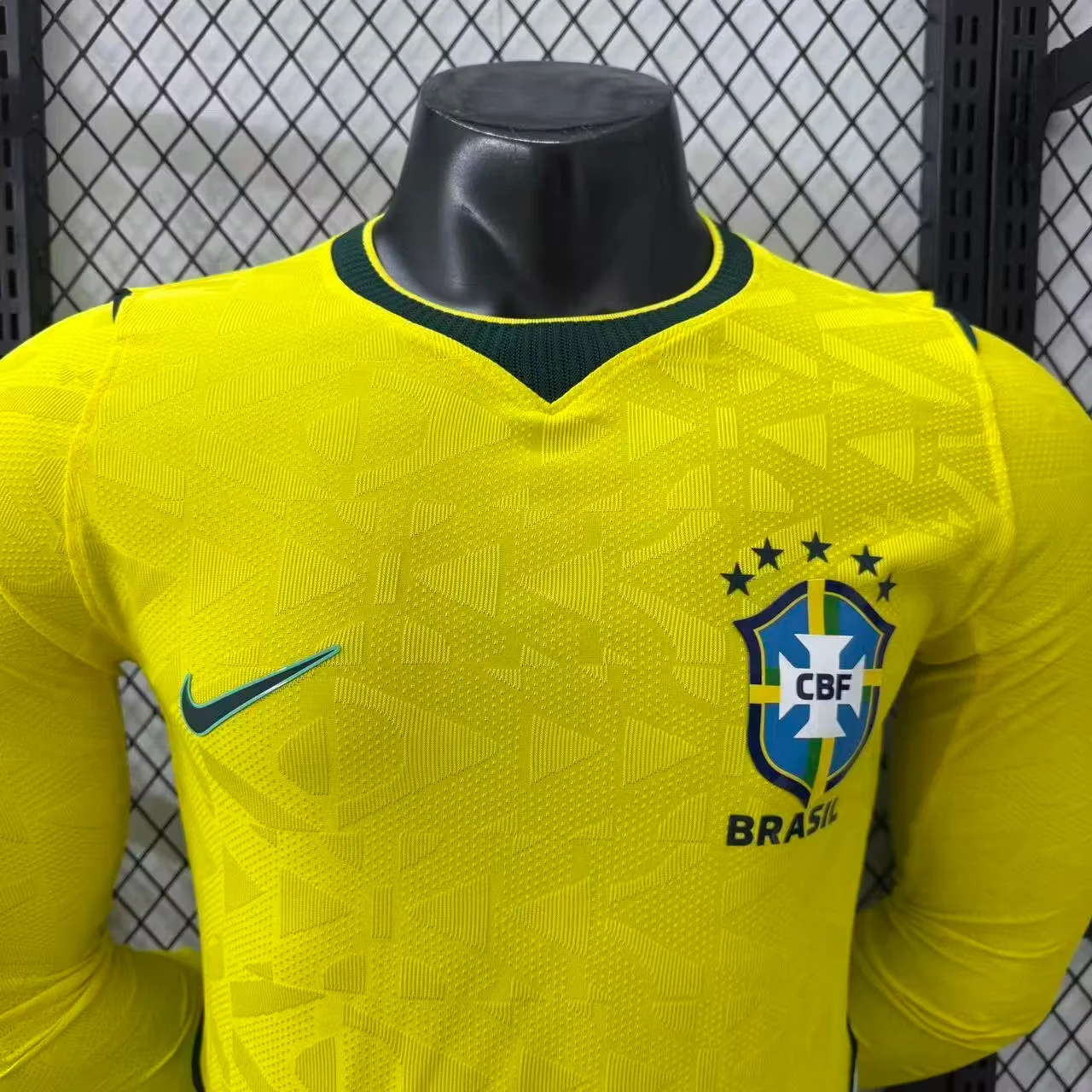 2026-27 Brazil Home Long-Sleeve Jersey - Player Version view 3