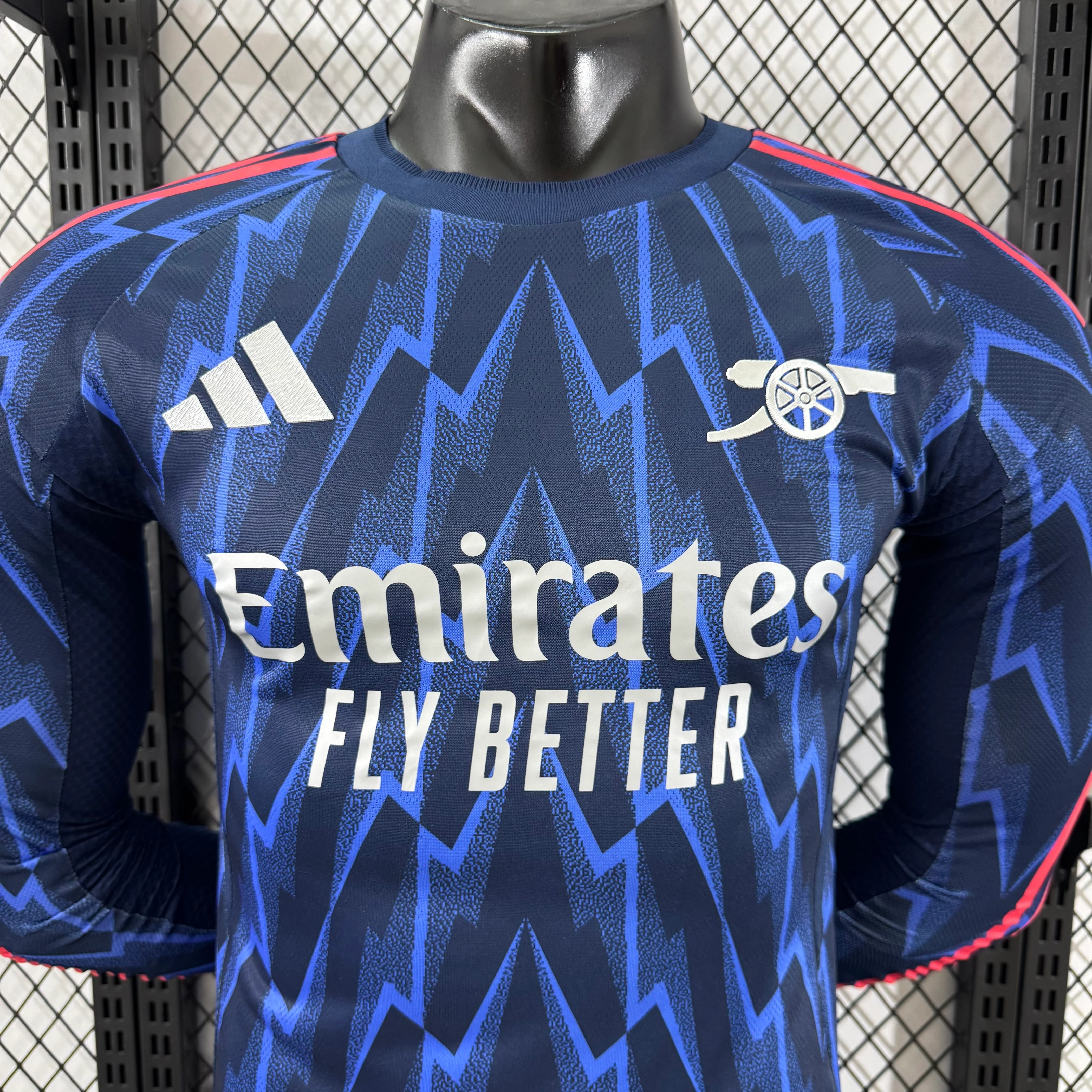 2025-26 Arsenal Away Long-Sleeve Jersey – Player Version view 3