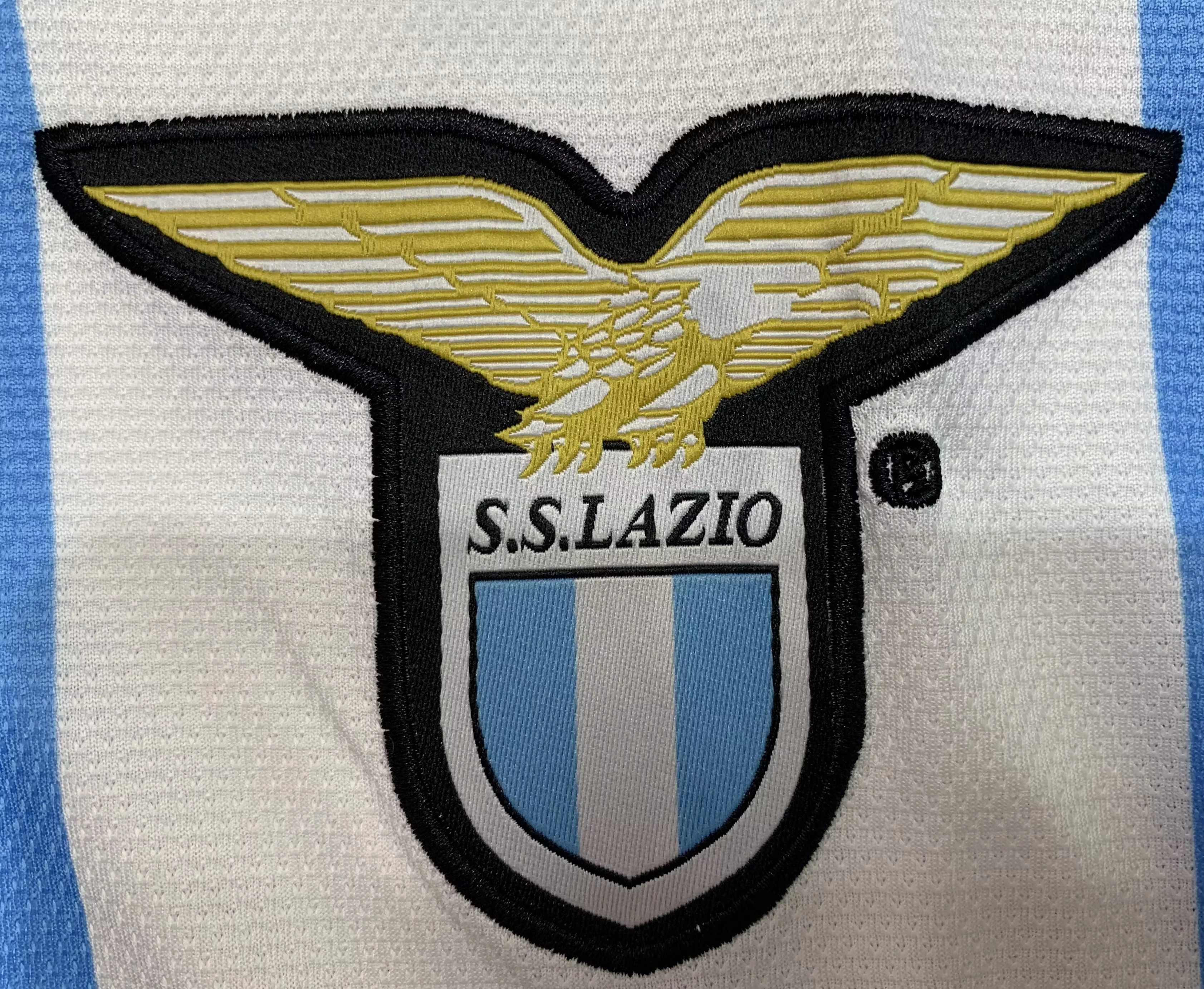 1999-00 Lazio home blue and white retro jersey view 9