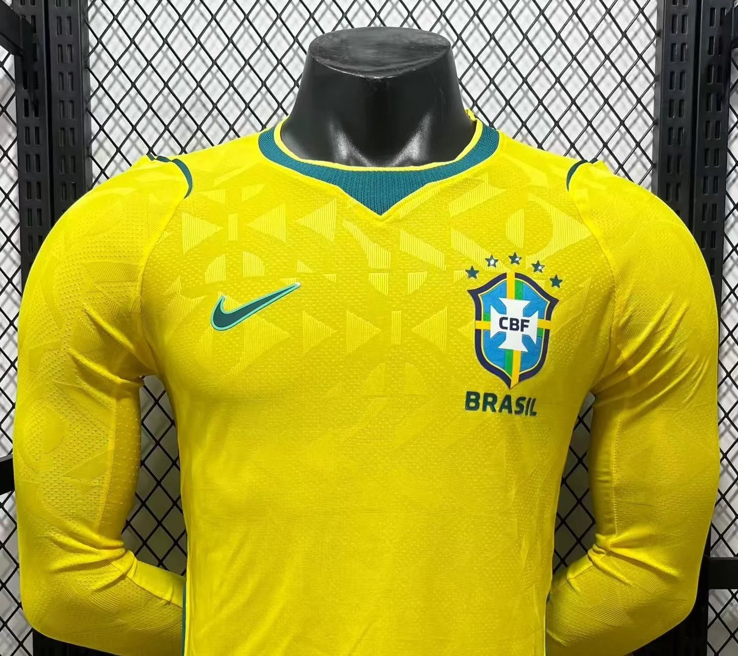 2026-27 Brazil Home Long-Sleeve Jersey - Player Version view 3