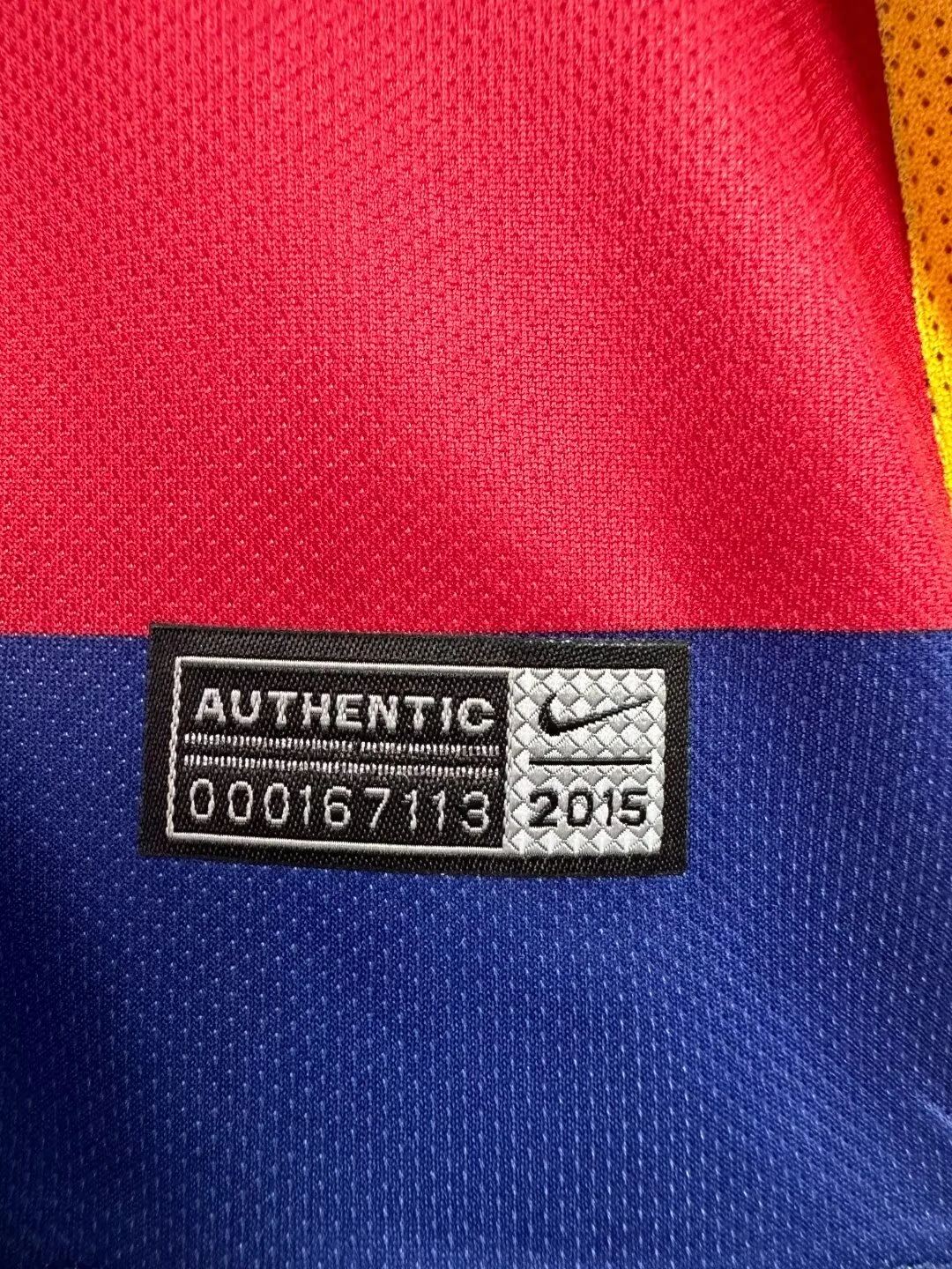 2015-16 Barcelona Home Long Sleeve Retro Jersey view 7