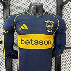 2025-26 Boca Juniors Home Long-Sleeve Jersey - Player Version view 3