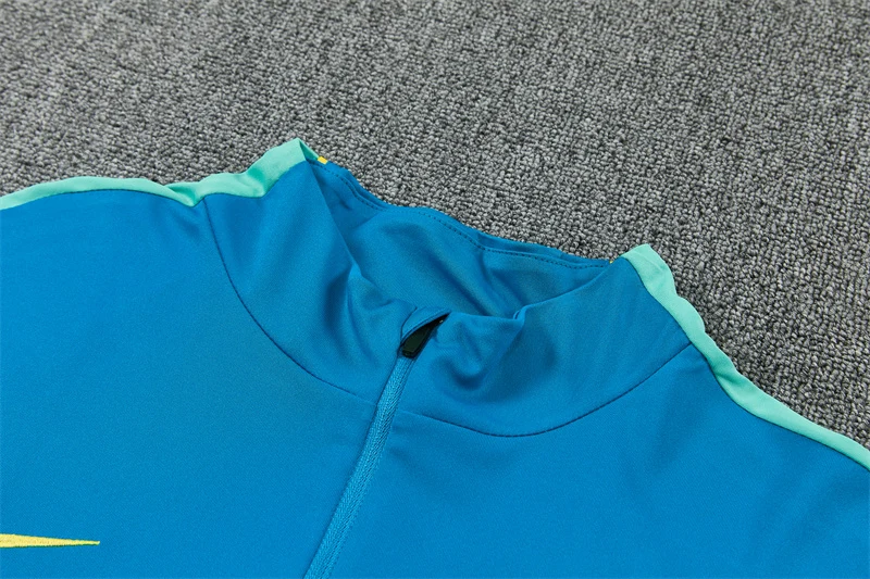 2026-27 Brazil Lake Blue Half-Zip Training Jersey view 13