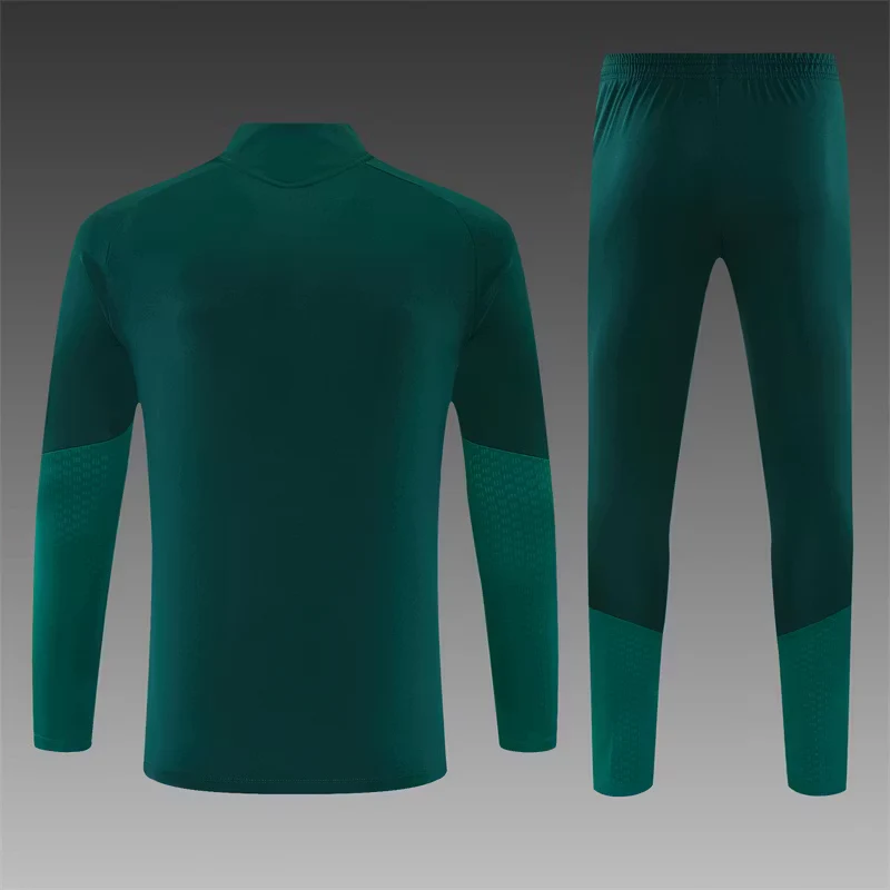 2026-27 Real Madrid Dark Green Half-Zip Training Jersey view 2