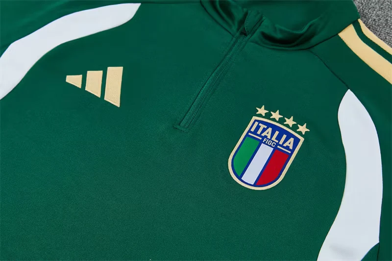 2026-27 Italy Green Half-Zip Training Jersey view 5