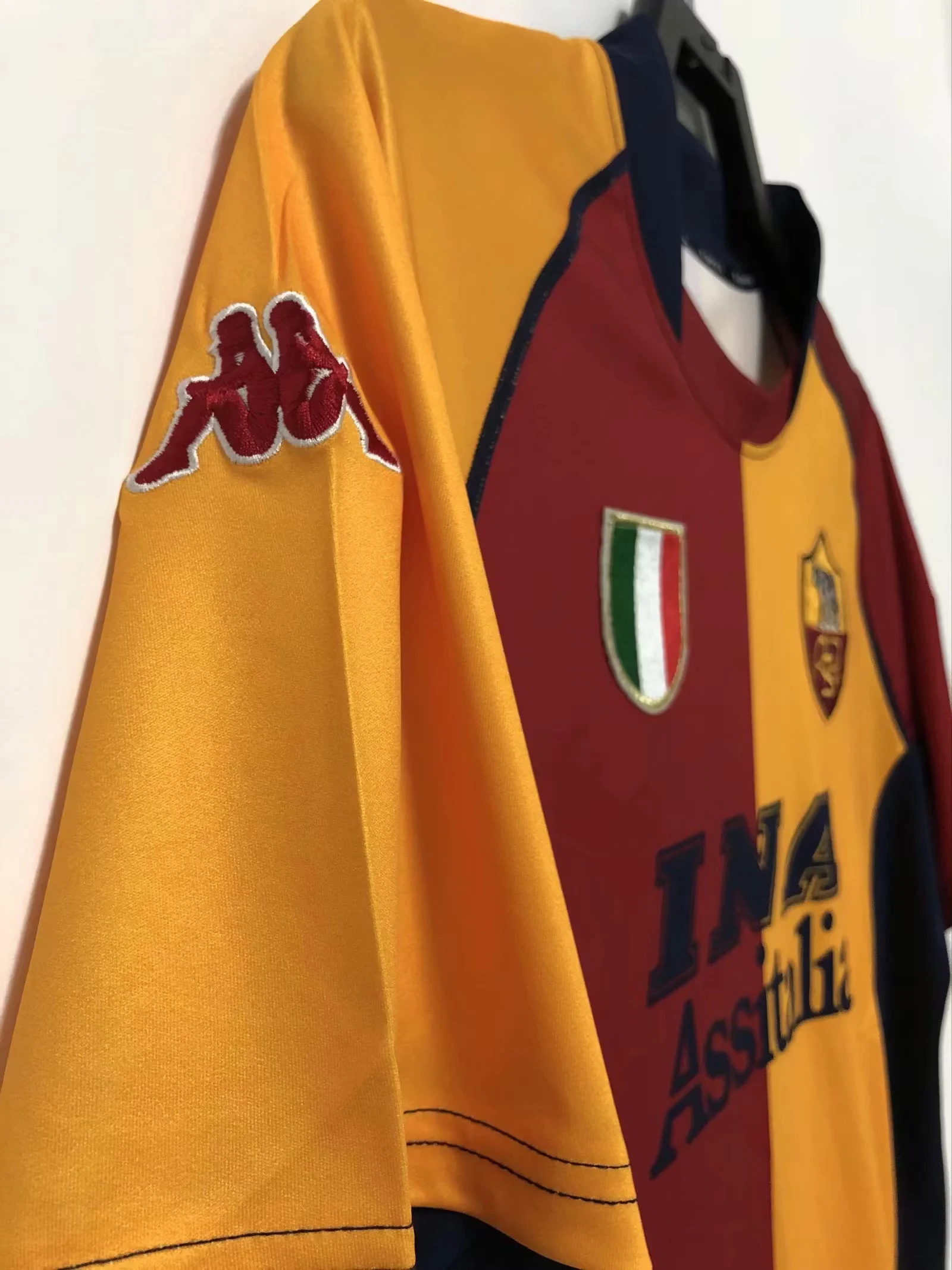 2000-01 Roma Home Retro Jersey view 5