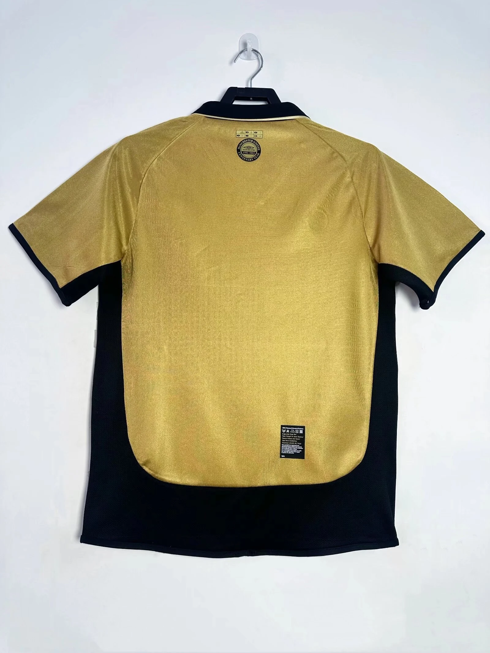 2001-02 Manchester United double-sided centenary commemorative retro jersey view 2