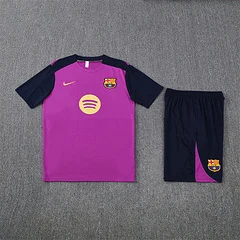 2025-26 Barcelona purple short-sleeved training jersey view 16