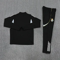 2025-26 Real Madrid Black Half-Pull Training Jersey view 14