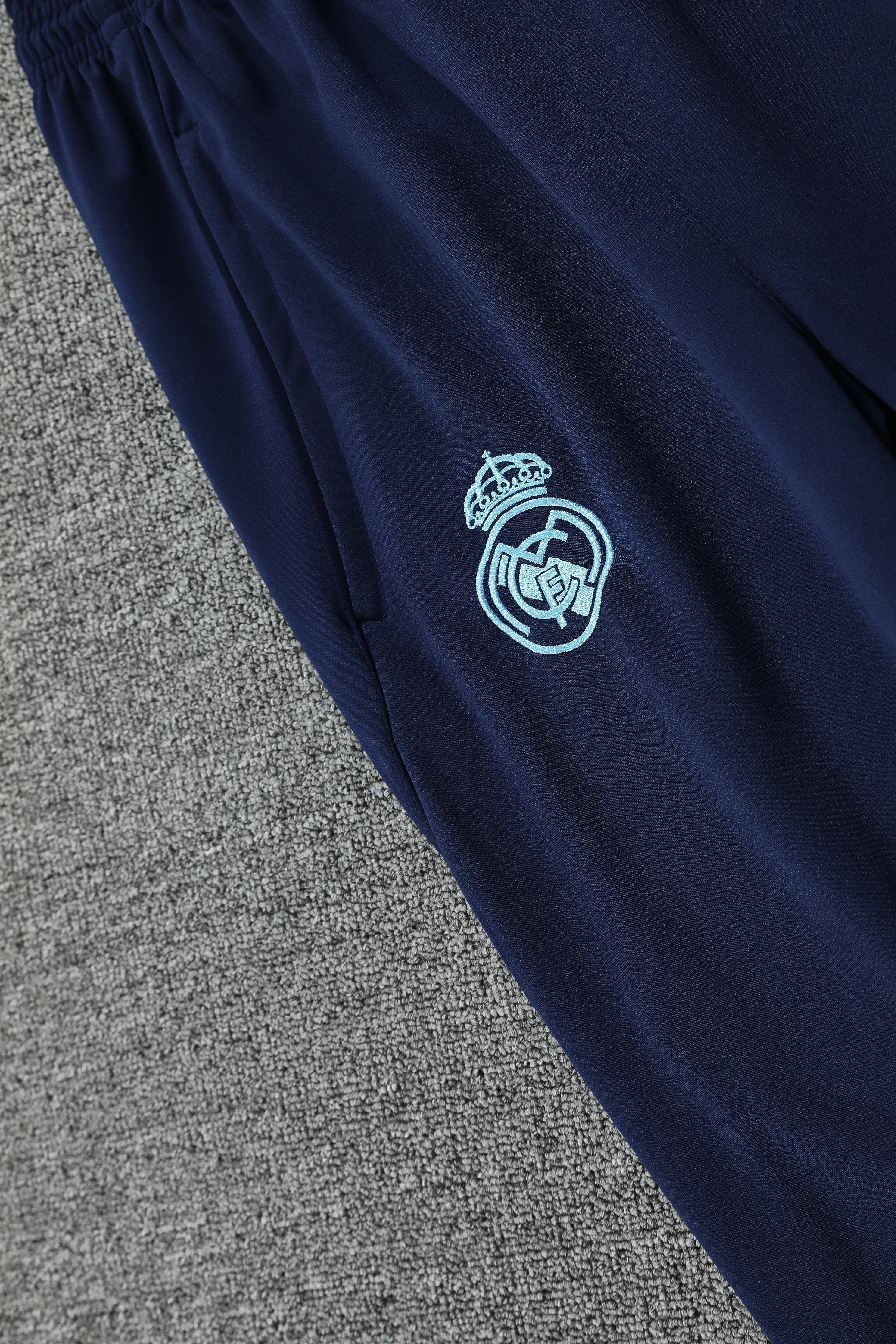 2025-26 Real Madrid Blue Hooded Training Jersey view 7