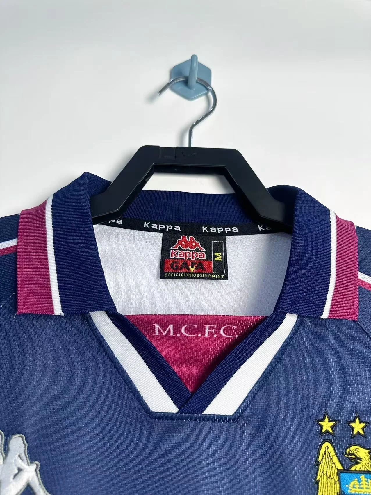 1997-98 Manchester City Away Retro Long-Sleeve Jersey view 3