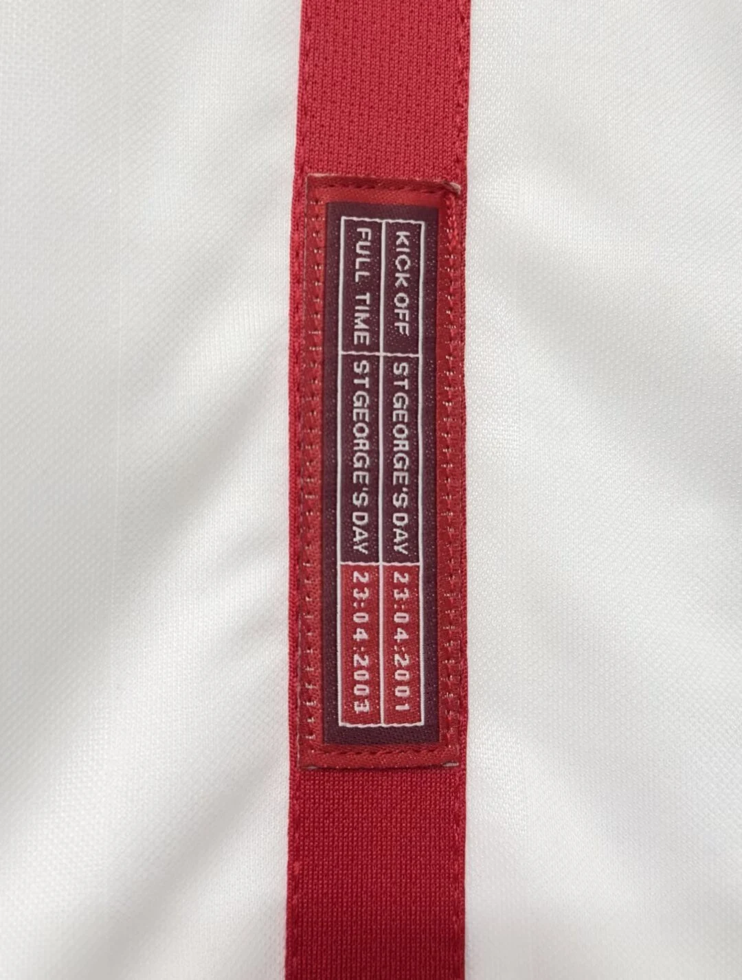 2002 England Home Retro Jersey view 5