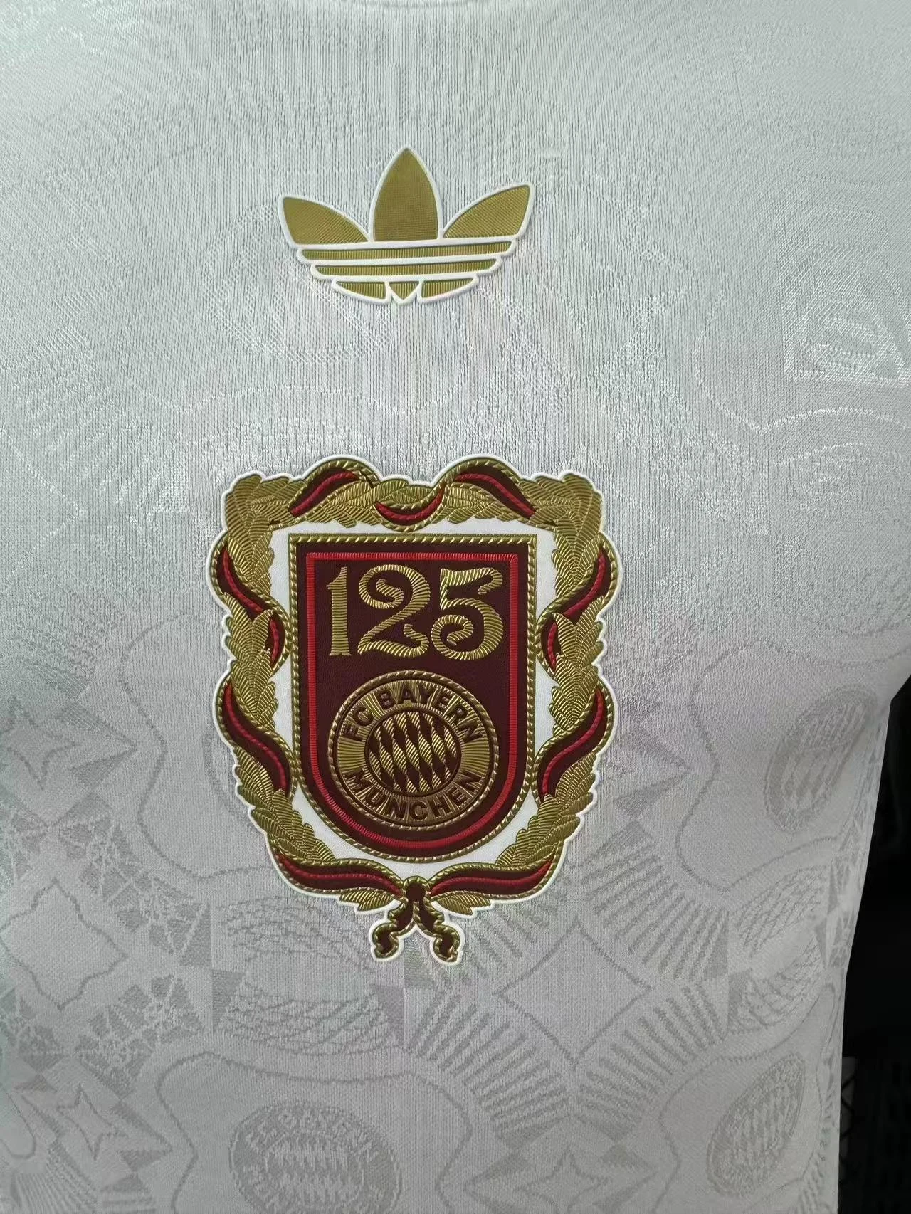 2025-26 Bayern Munich 125th Anniversary White Jersey – Player Version view 4