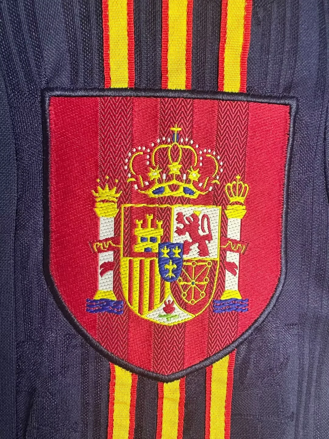1996 Spain Away Jacquard Retro Jersey view 5
