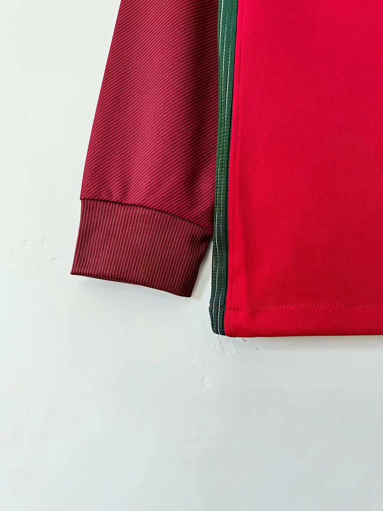 2016 Portugal Home Long Sleeve Retro Jersey view 10