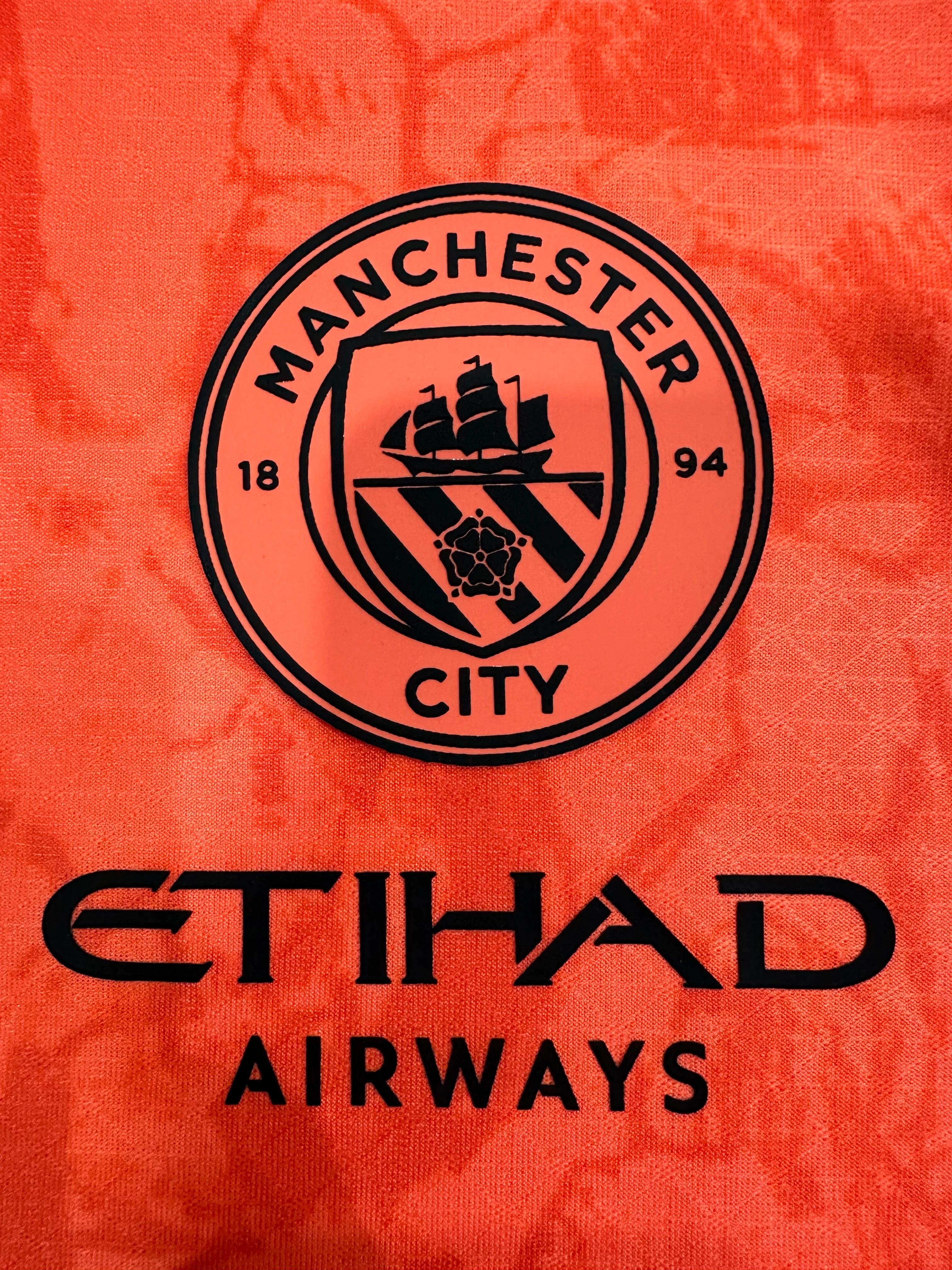 2025-26 Manchester City Orange Jersey - Player Version view 8