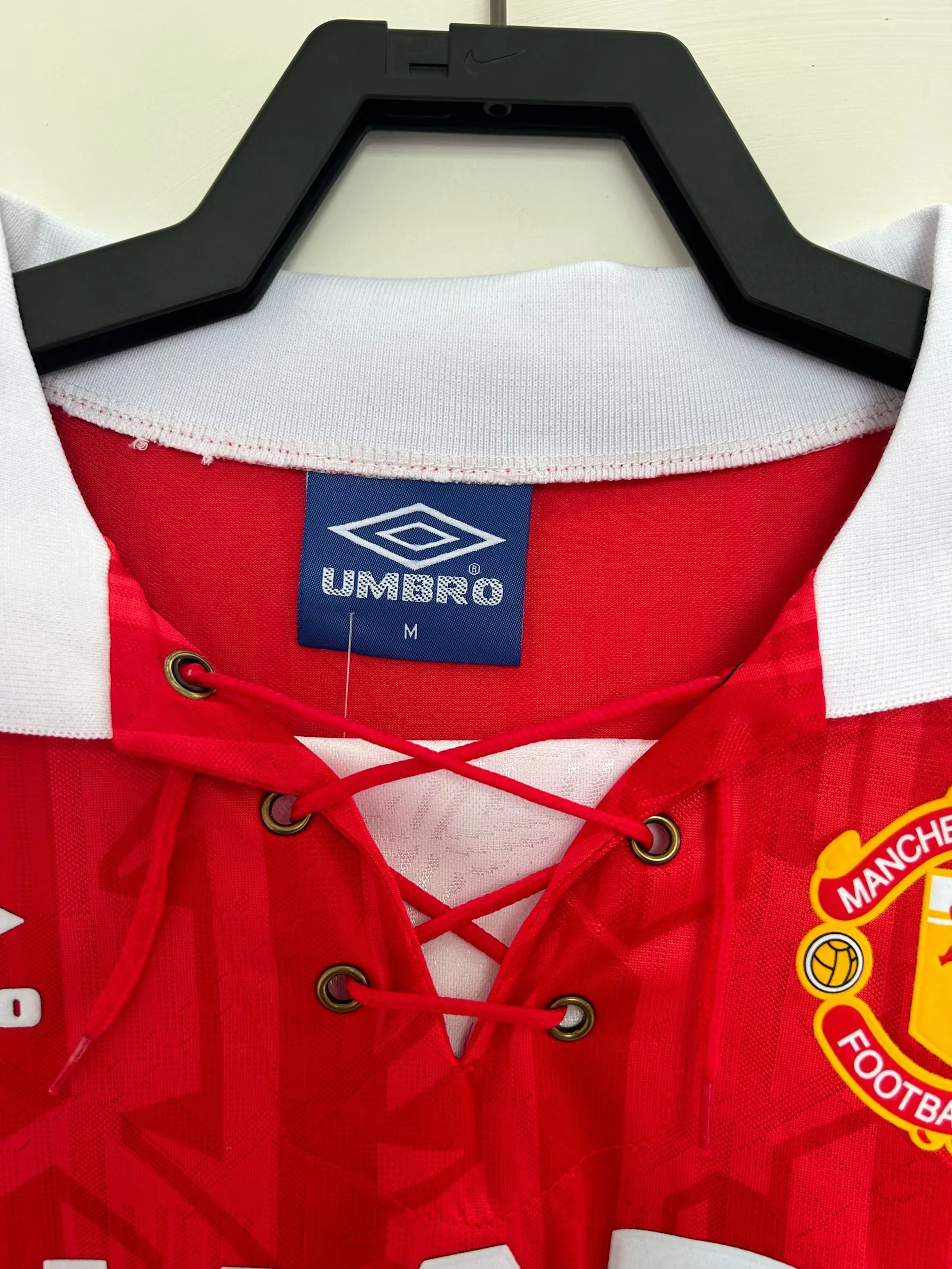 1992-94 Manchester United Home Long Sleeve Retro Shirt view 7