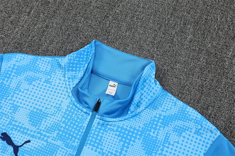 2025-26 Manchester City Light Blue Half-Zip Training Jersey view 4