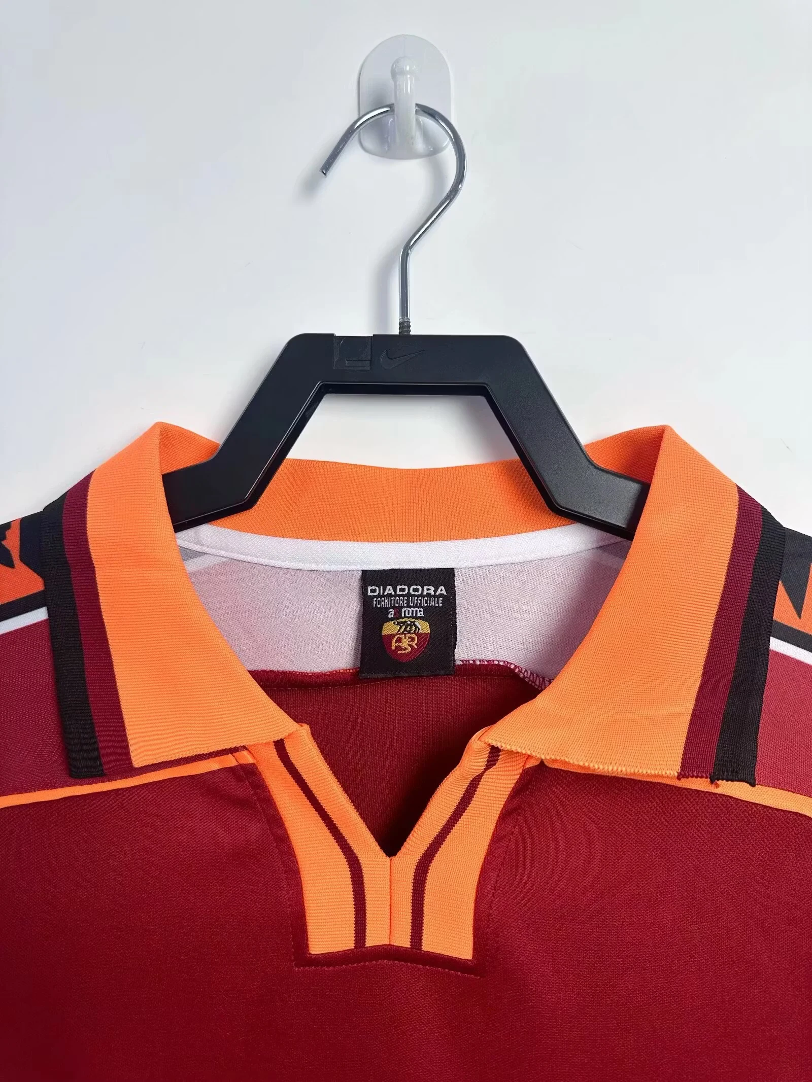 1998-99 Roma Home Long Sleeve Retro Jersey view 6