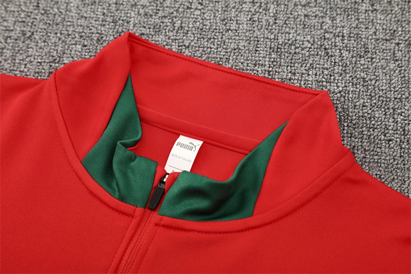 2025-26 Portugal Red Half-Zip Training Jersey view 5