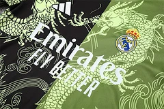 2025-26 Real Madrid Black and Green Short Sleeve Training Jersey view 12