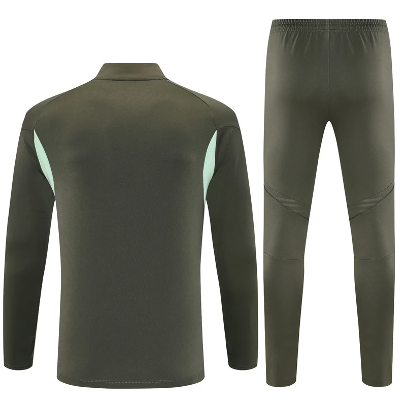 2025-26 Real Madrid Khaki Half-Zip Training Jersey view 19